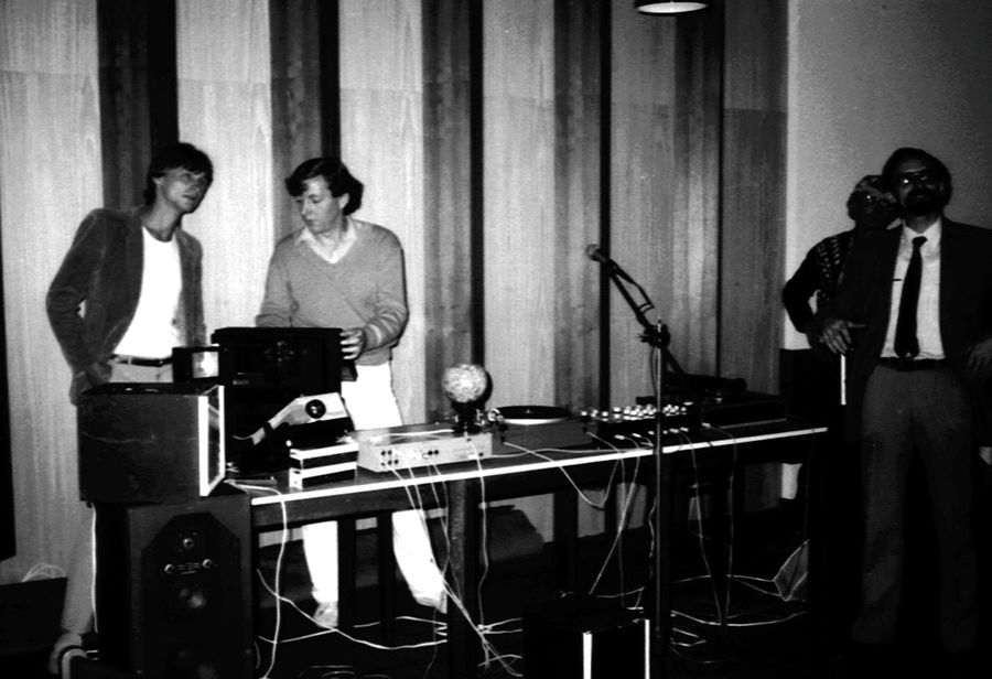 1984 - Příprava na diskotéku v hotelu Rekrea v Humpolci